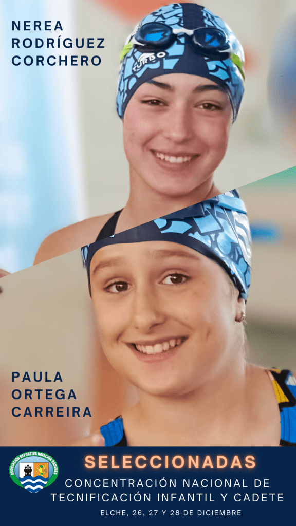 deportistas de Asociación Deportiva Natación Cáceres seleccionadas para concentración nacional de tecnificación deportiva de salvamento y socorrismo